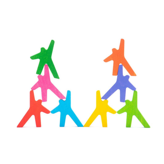 Balancing Wooden Acrobats