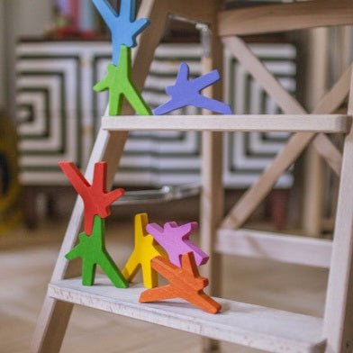 Balancing Wooden Acrobats