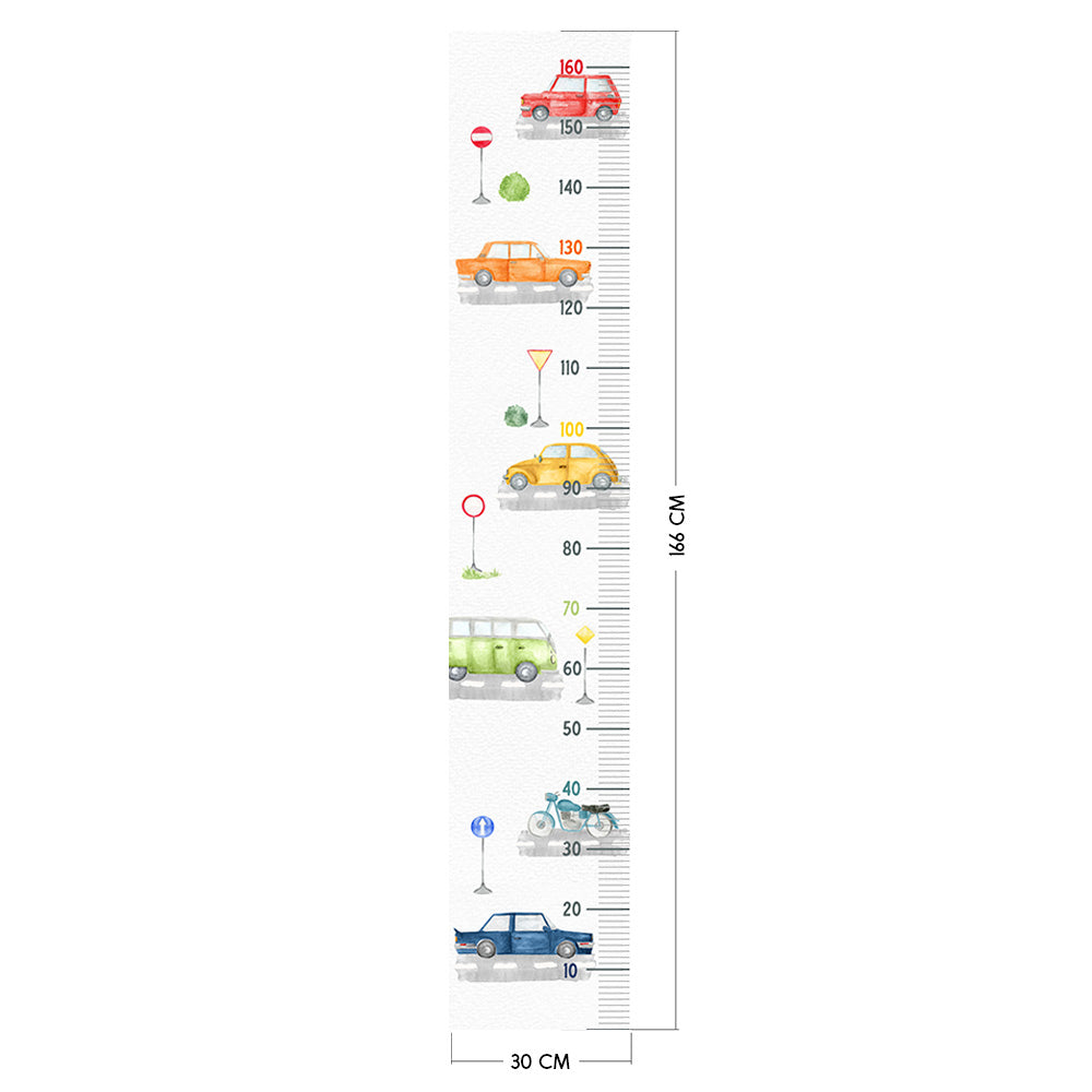 Vegglímmiði - Cars height measurement