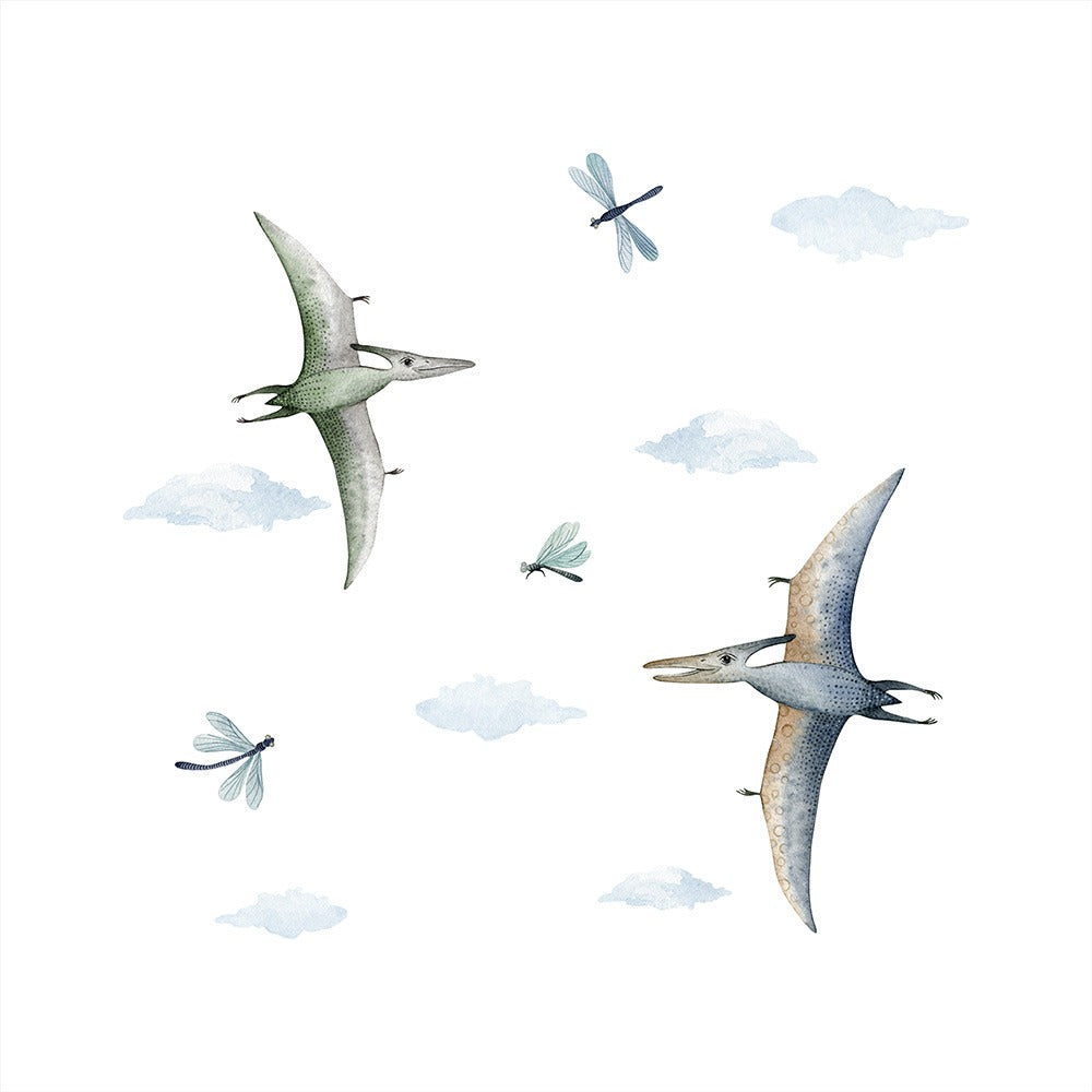 Vegglímmiði - Pterodactyls