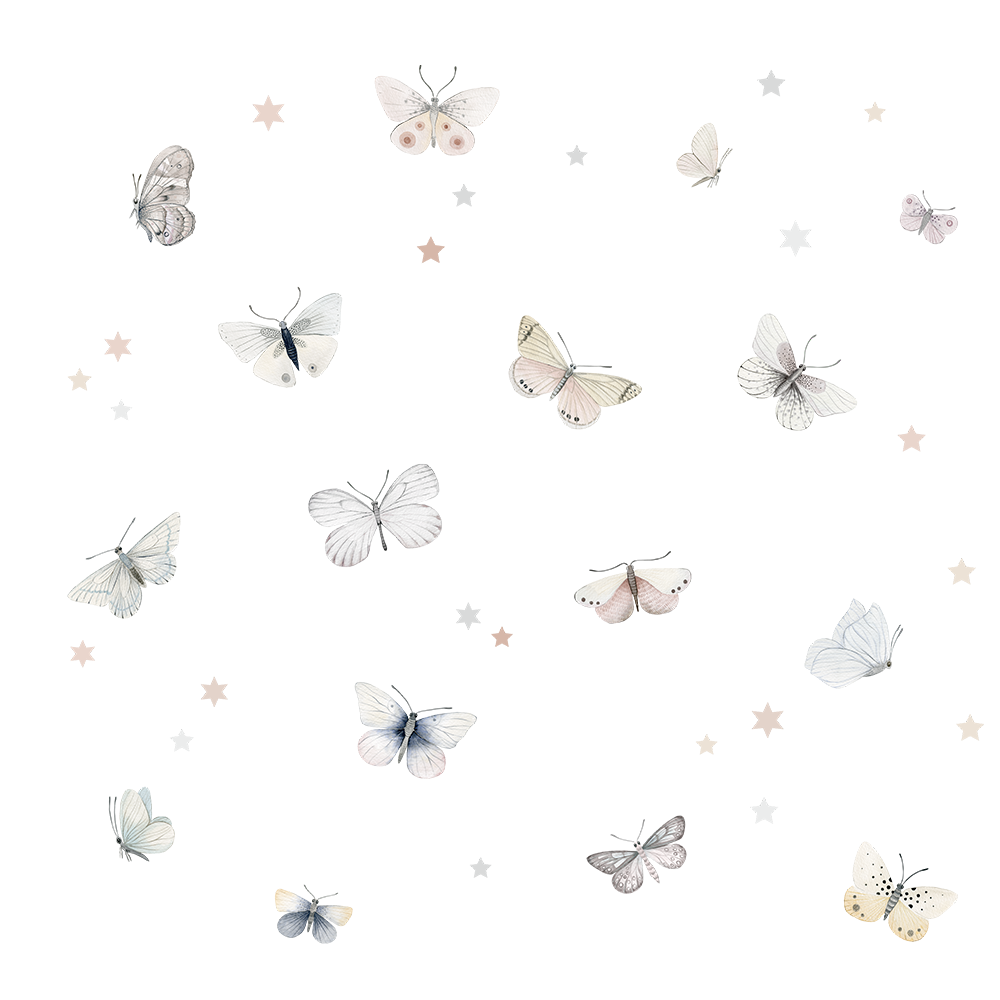 Vegglímmiði - Butterflies