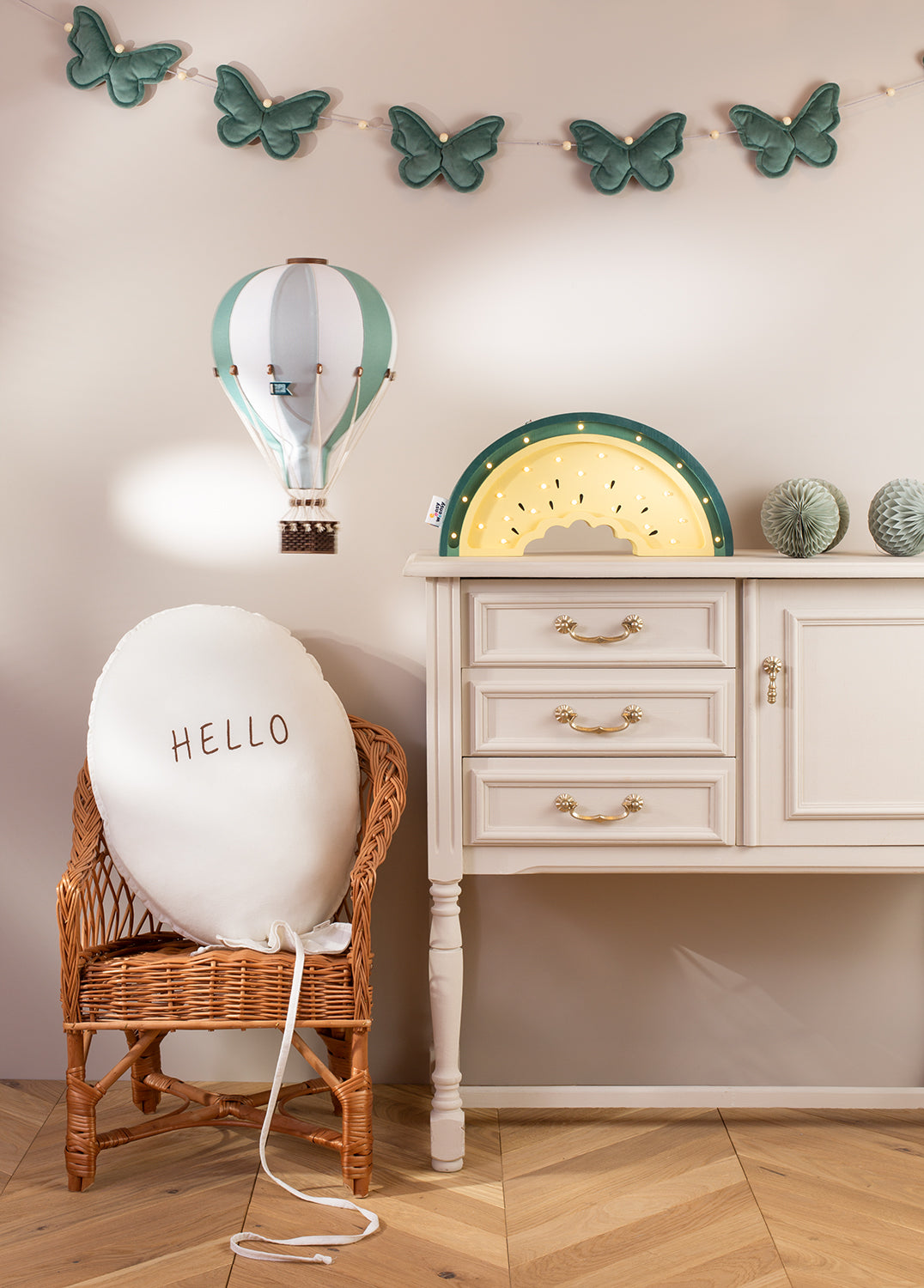 Loftbelgur M - Beige/Mint/Green