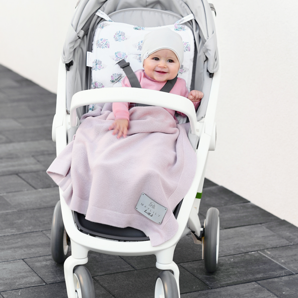 Bamboolove Teppi - Dusty pink