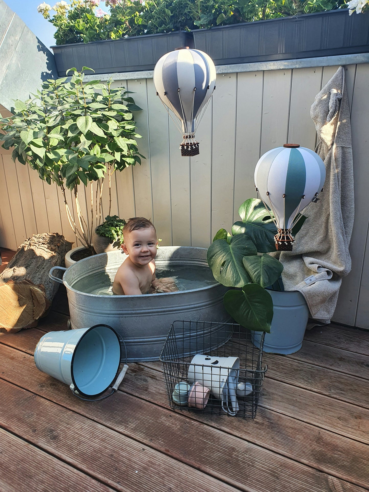 Loftbelgur L - White/Light Gray