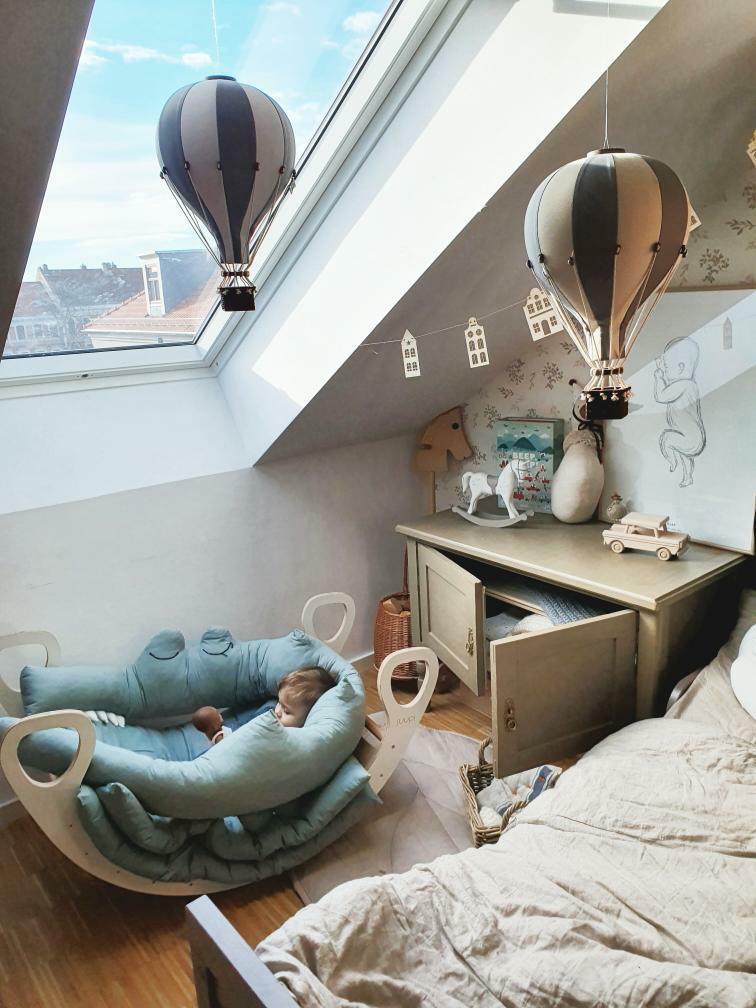 Loftbelgur S - Beige/Mint/Green