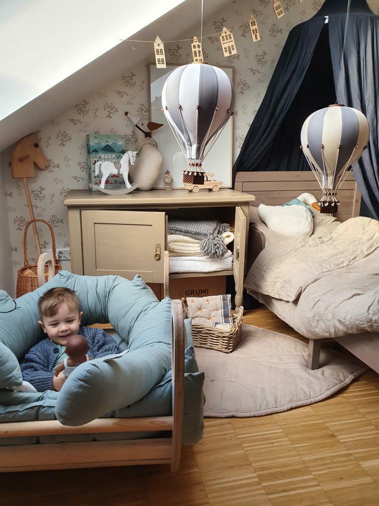 Loftbelgur M - Beige/Mint/Green