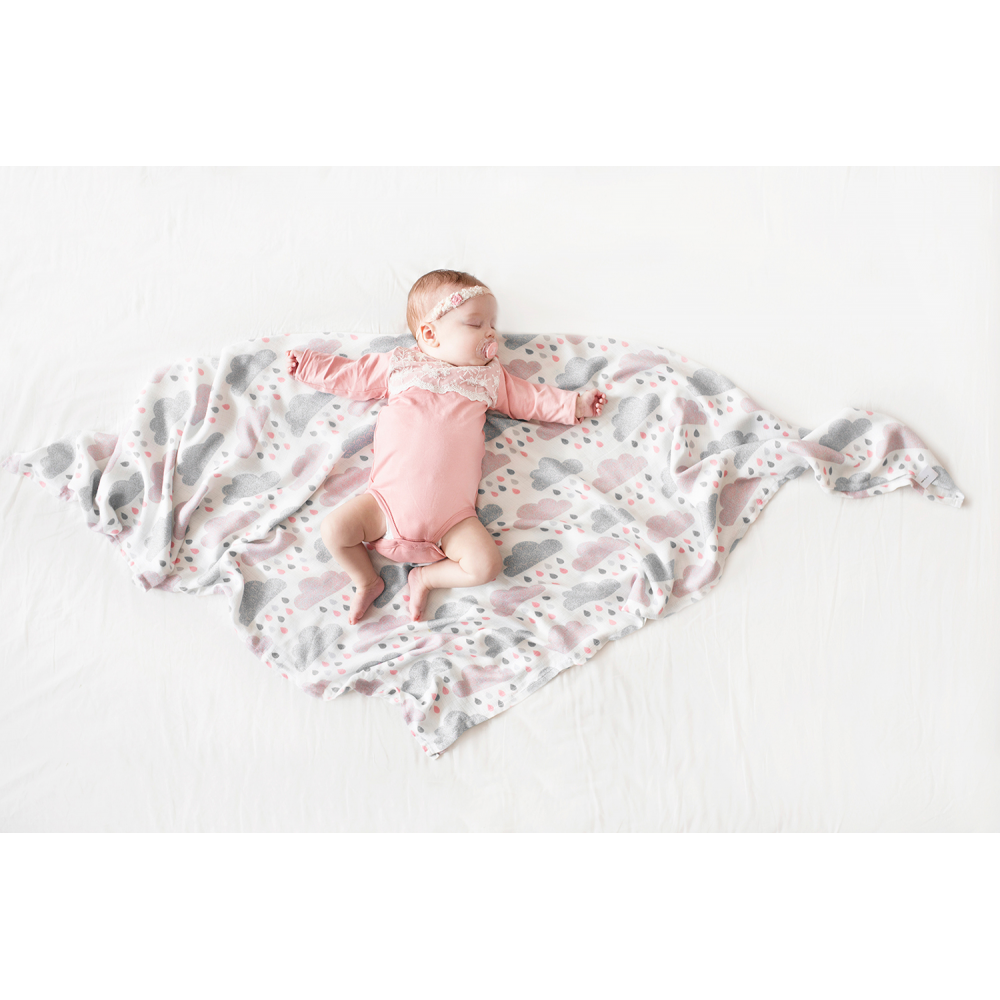 Bamboo Swaddle XL - Heavenly birds