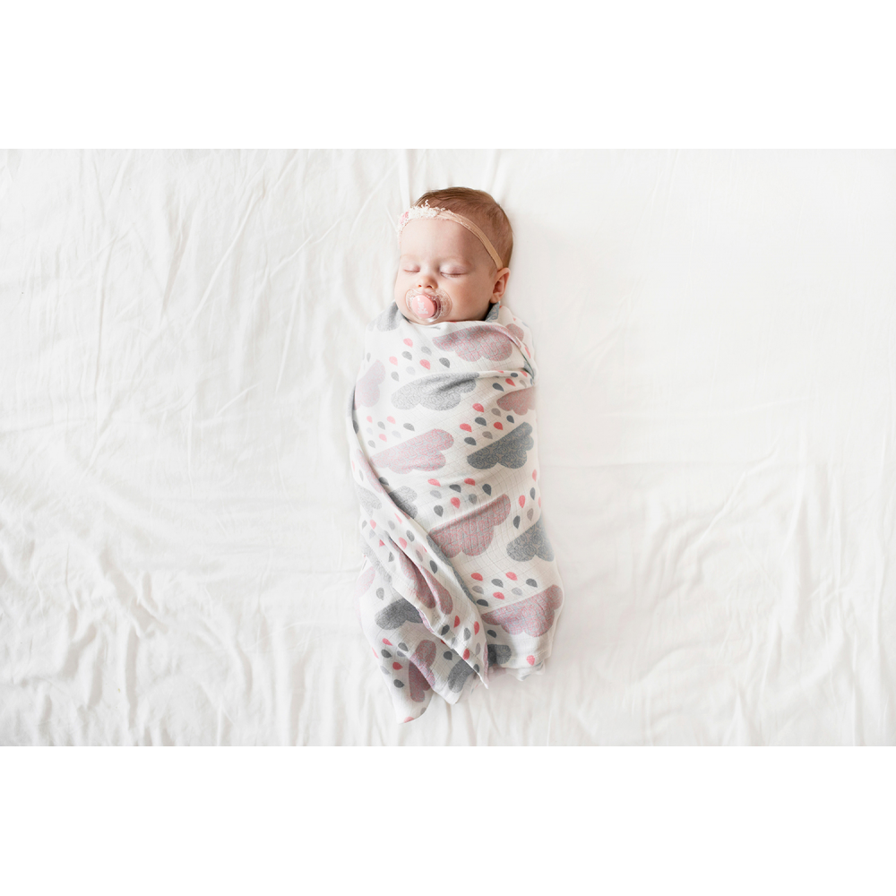 Bamboo Swaddle XL - Heavenly birds
