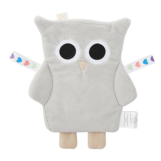 High Contrast Sensory Cuddly Owl - Silver