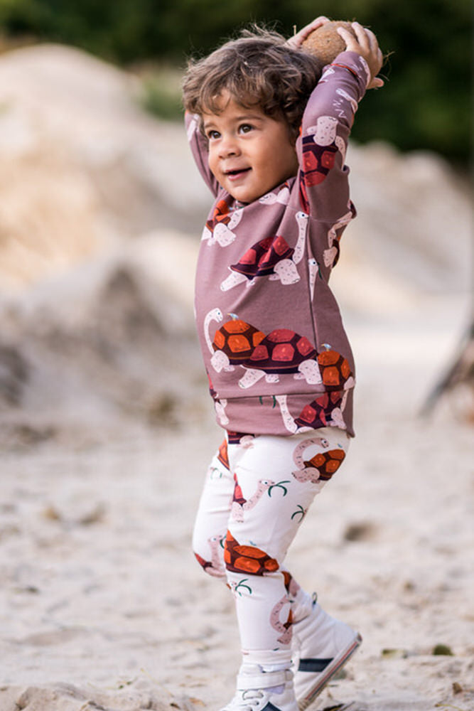 Funky Galapagos Leggings - Tortoise Brown