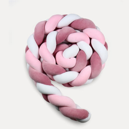 Stuðkantur Flétta (3 strands) - White / Pink / Cherry