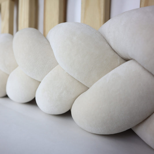 Stuðkantur Flétta (3 strands) - Beige - FORPÖNTUN