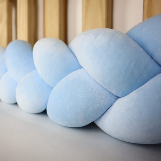 Stuðkantur Flétta (3 strands) - Baby Blue - FORPÖNTUN