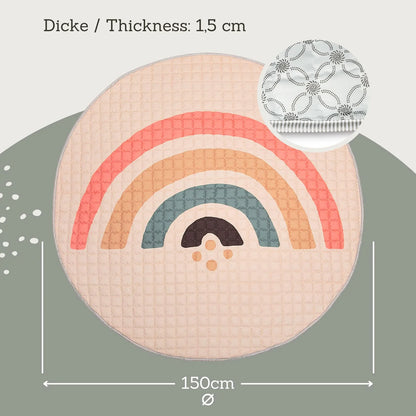Quilted Leikmotta - Boho Rainbow 150/150cm - FORPÖNTUN