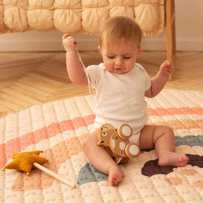 Quilted Leikmotta - Boho Rainbow 150/150cm - FORPÖNTUN