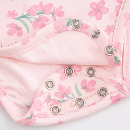 Stuttermasamfella Wrap - Pink Flowers