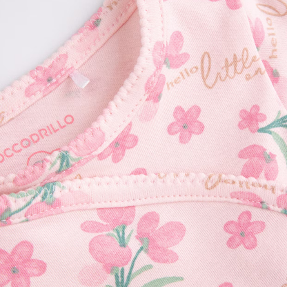 Stuttermasamfella Wrap - Pink Flowers