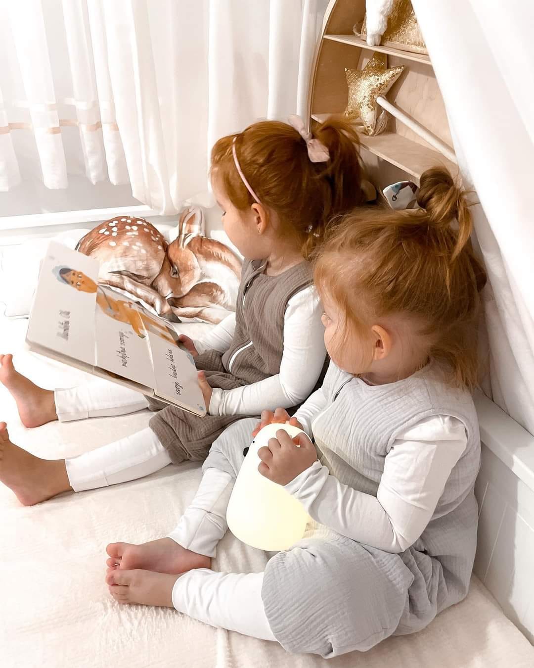 Muslin Svefnpoki fyrir 6-18 mánaða - Gray 2.5 TOG