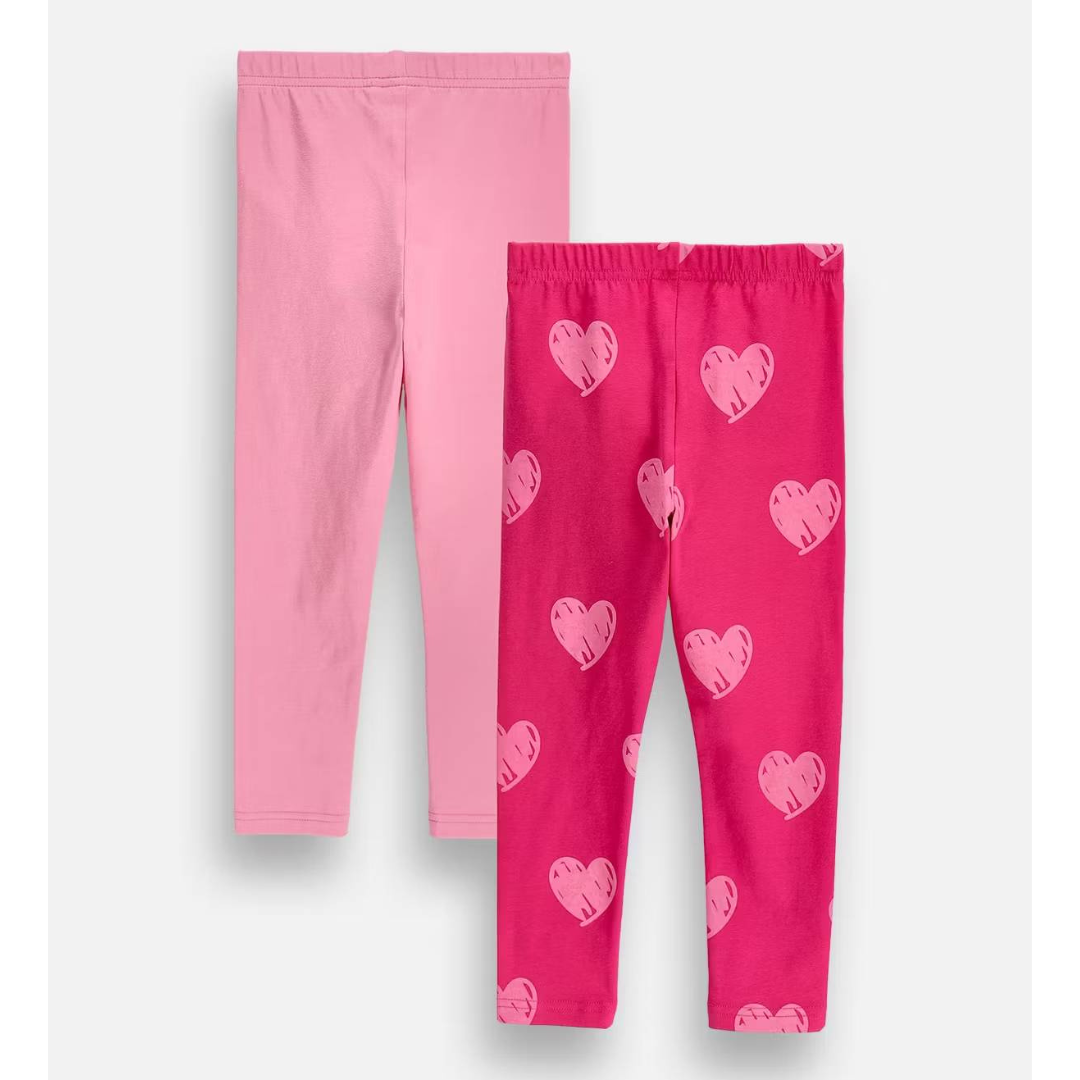 Leggings - Pink Hearts 2-pack