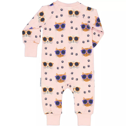 Bamboo Renndur Náttgalli - Cool Cats Pink