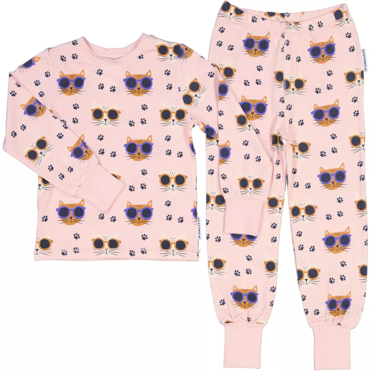 Bamboo Náttföt - Cool Cats Pink