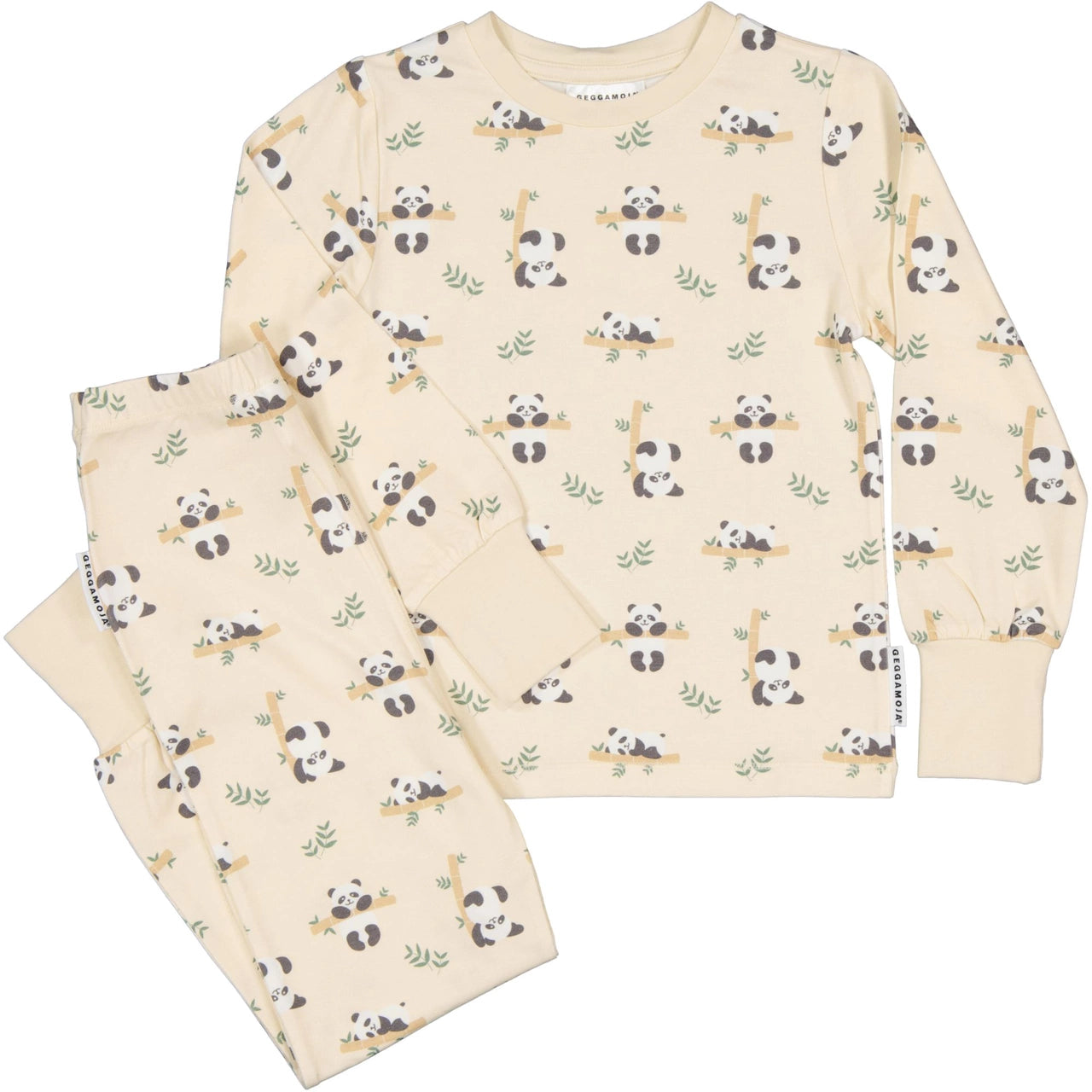 Bamboo Náttföt - Panda Beige