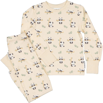 Bamboo Náttföt - Panda Beige