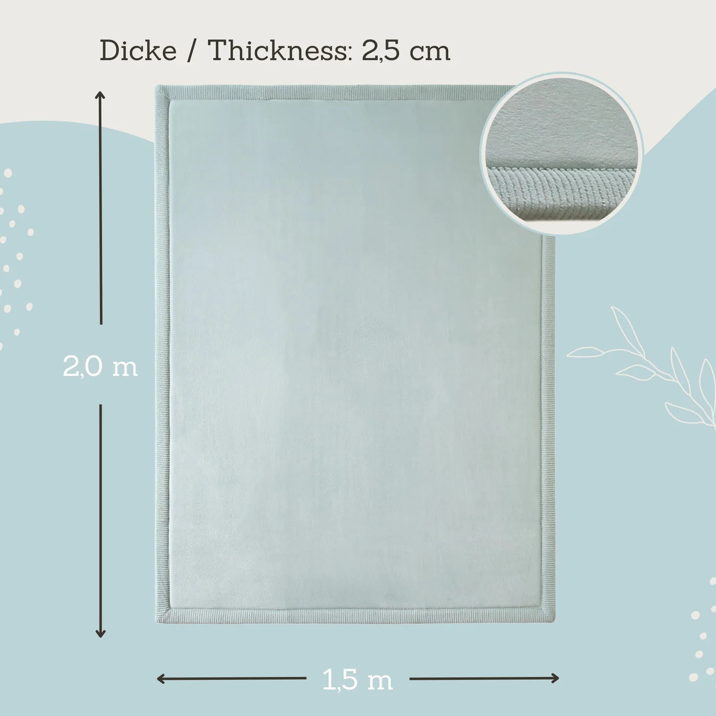 Motta - Cloud Soft Mint 200/150cm