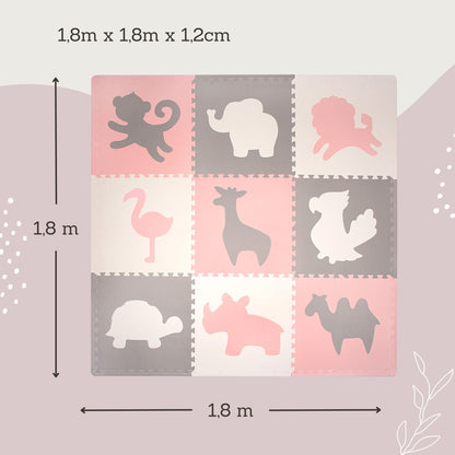 Púslmotta - Africa Pink XXL 180/180cm - FORPÖNTUN
