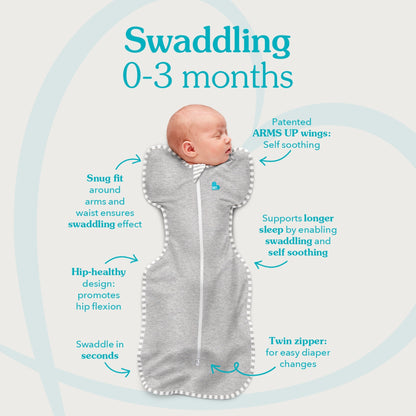 Love To Dream Swaddle Up - Olive Bees 2.5Tog