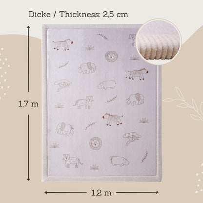 Motta - Cloud Soft Safari Animals 170/120cm - FORPÖNTUN