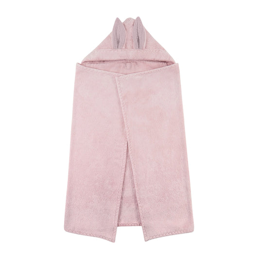Handklæði úr bambus með hettu XL - BUNNY Pink