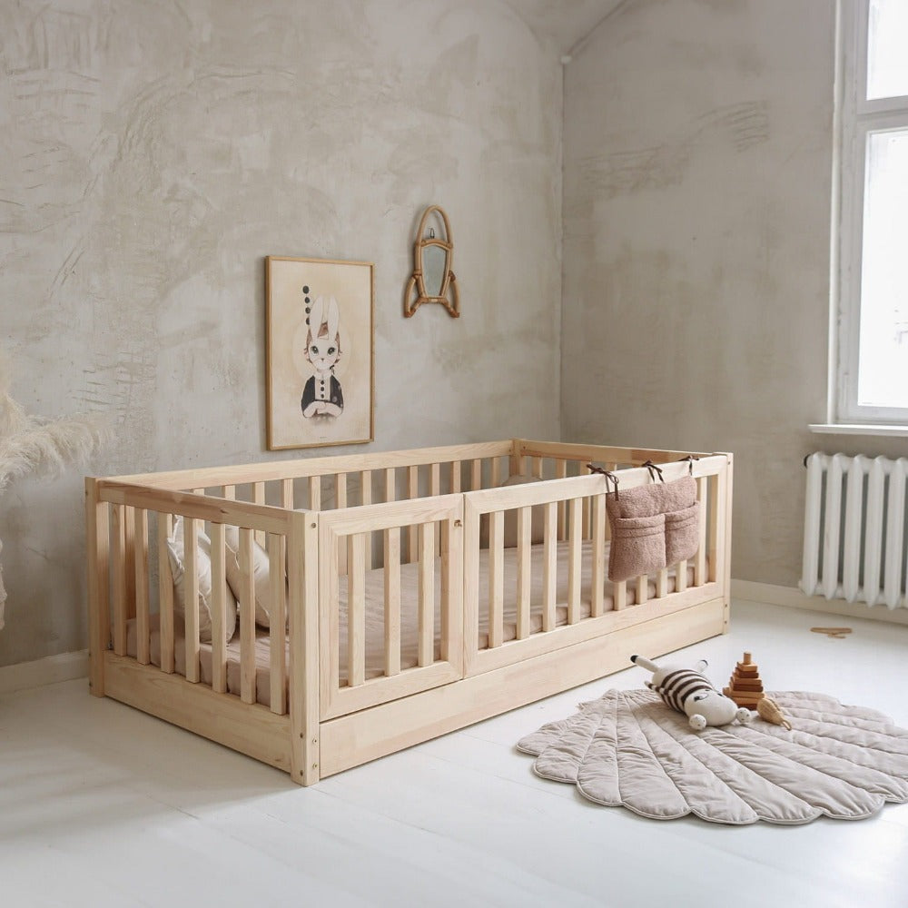 Ungbarnarúm Basic Love Bambi Cot Natural 200/100cm