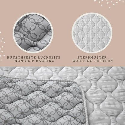 Quilted Leikmotta - Gray 127/127cm - FORPÖNTUN