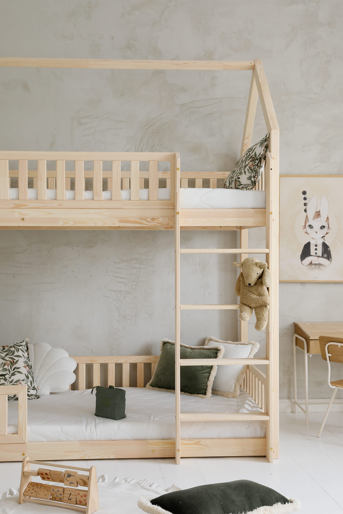 Húsrúm Bianco Bunk Bed Natural