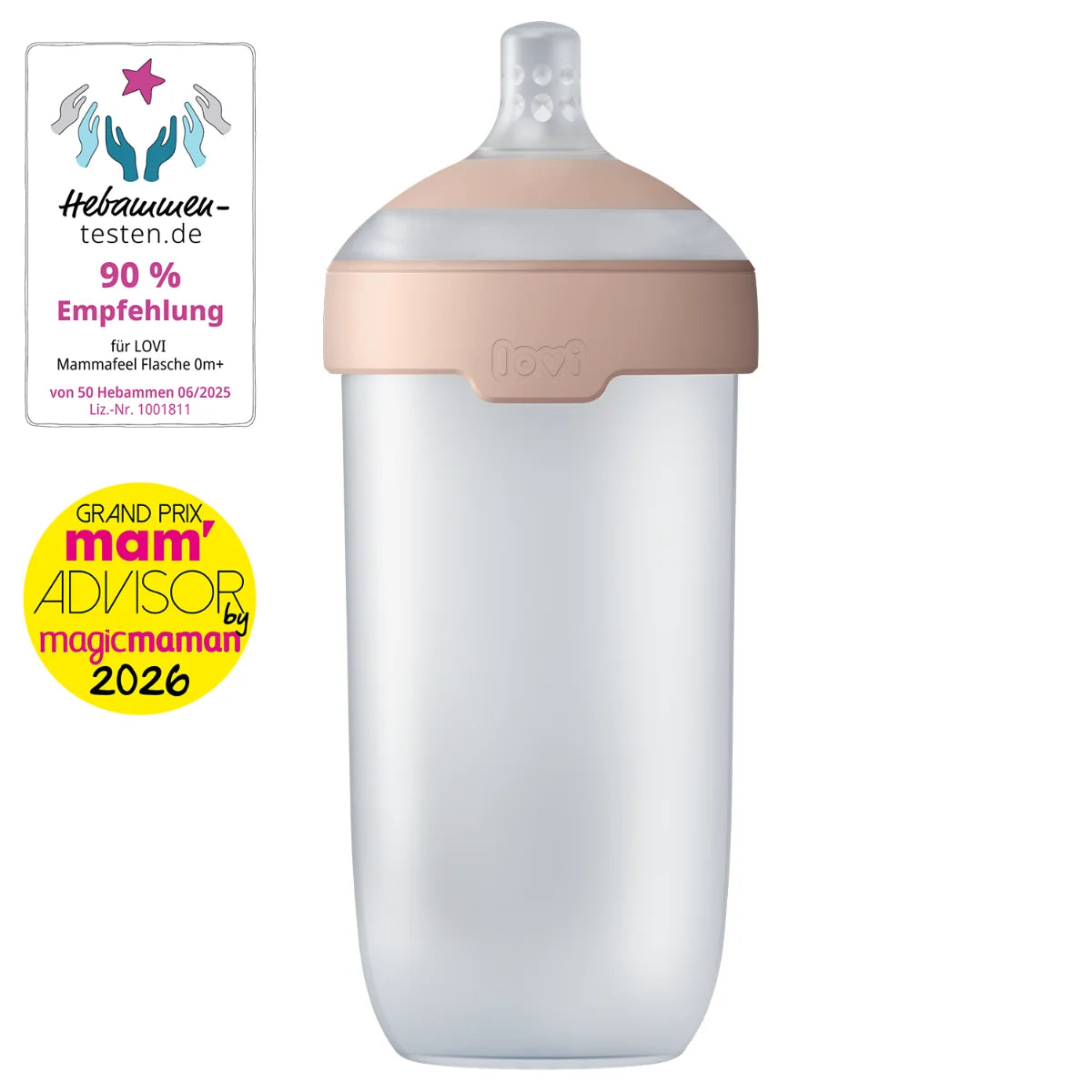 Peli með túttu - LOVI Bottle Mammafeel 330ml