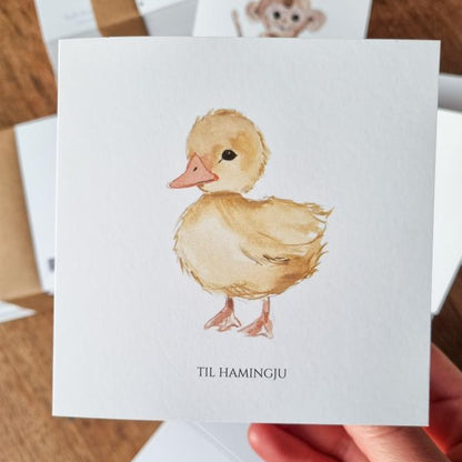 Til hamingju Kort - Watercolor by Ruth