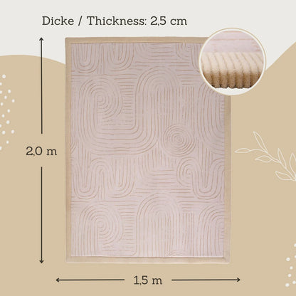 Motta - Cloud Soft Beige Zen Garden 200/150cm - FORPÖNTUN