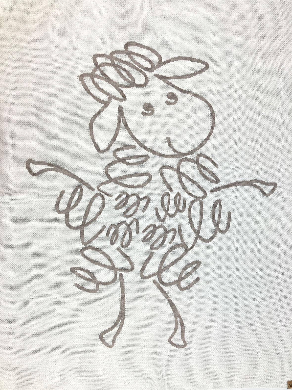 Ullarteppi - Cream Beige Sheep