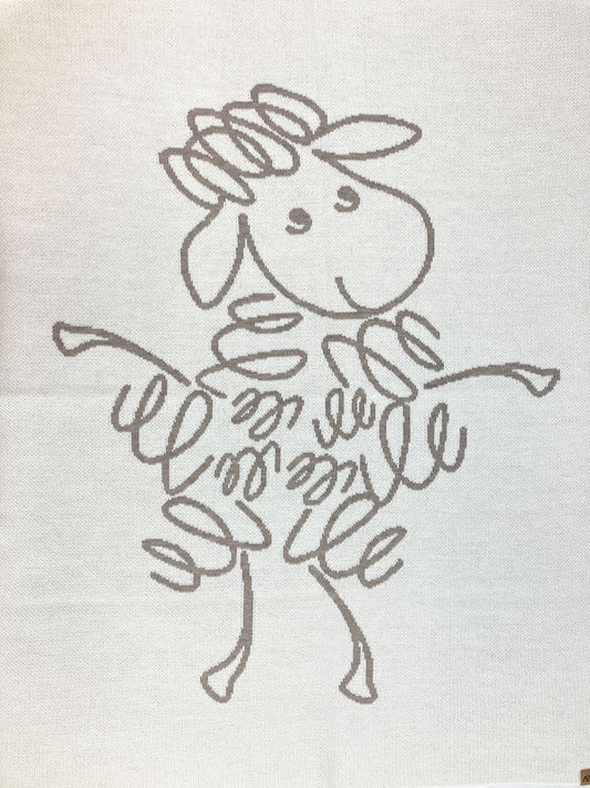 Ullarteppi - Cream Beige Sheep