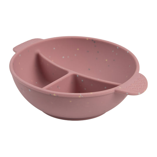 Sílikon Skál - Suction Bowl Divider 360ml - Pink Dots