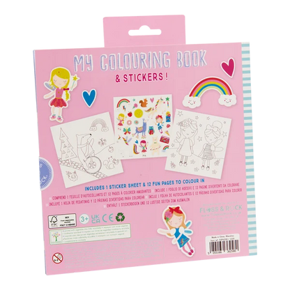 Litabók - Scented Colouring Book with Stickers - Rainbow Faries