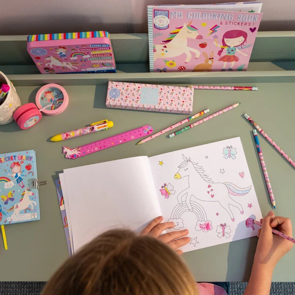 Litabók - Scented Colouring Book with Stickers - Rainbow Faries