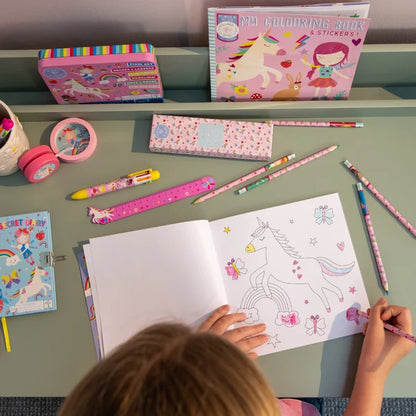 Litabók - Scented Colouring Book with Stickers - Rainbow Faries