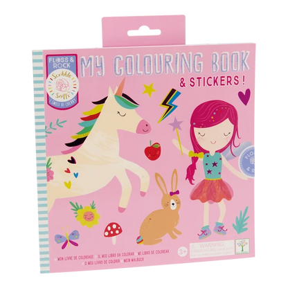 Litabók - Scented Colouring Book with Stickers - Rainbow Faries