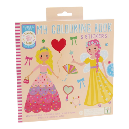 Litabók - Scented Colouring Book with Stickers - Princess