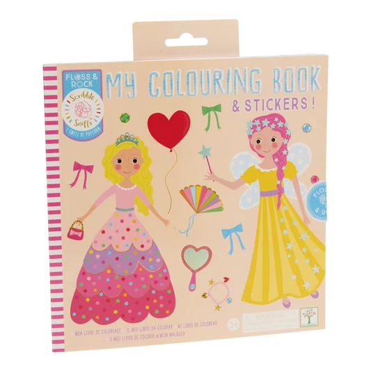 Litabók - Scented Colouring Book with Stickers - Princess
