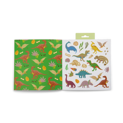 Litabók - Scented Colouring Book with Stickers - Dino