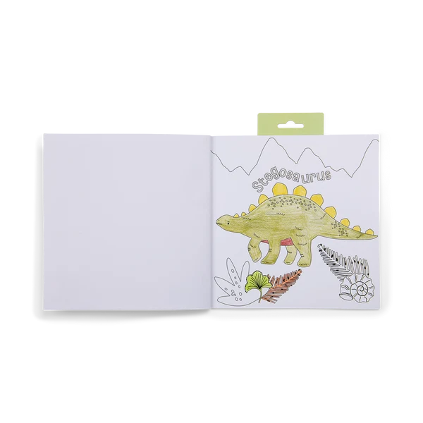 Litabók - Scented Colouring Book with Stickers - Dino