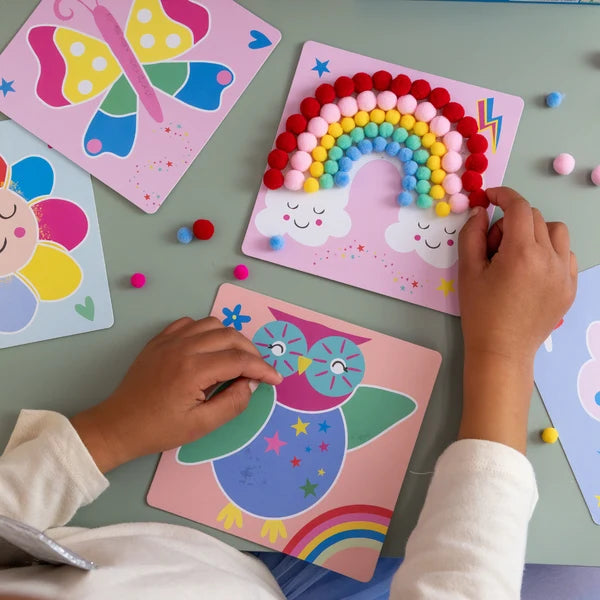 Pom Pom Art - Activity Craft - Rainbow Fairies